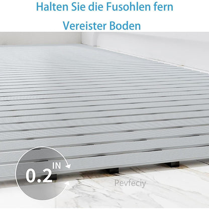 Rutschfeste Duschmatte 122x61 cm – Moderne Entwässerung mit Haken
