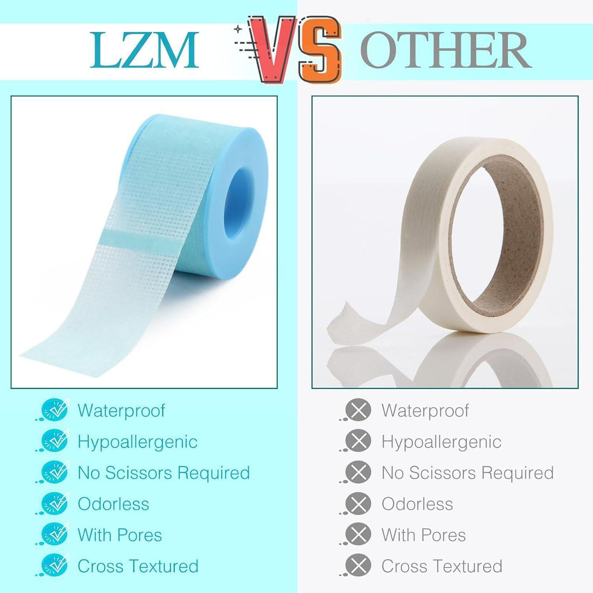 Silikon Wimpern Tape Micropore Band Atmungsaktiv & Schmerzfrei