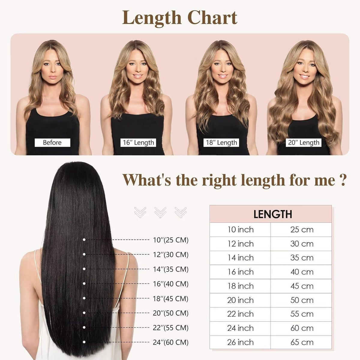 Echthaar Clip-In Extensions Hellblond/Goldblond Balayage 35cm