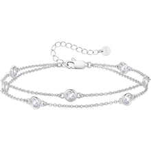 Silber Armband Damen 925 mit Zirkonia – Verstellbar & Zeitlos