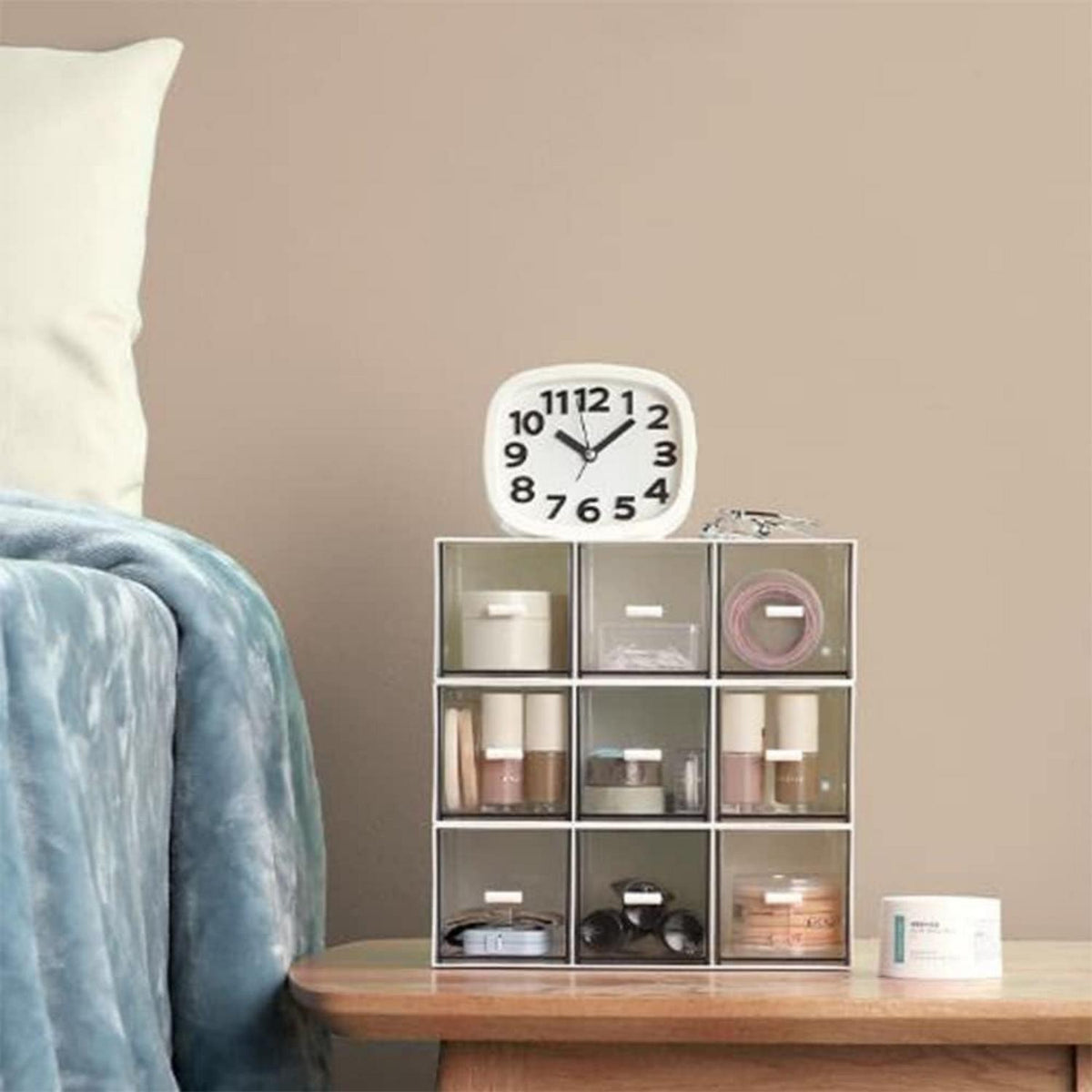 Küchen Organizer Tee Kaffee Gewürze Lebensmittel 3 Schubladen Blue