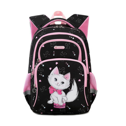 Kinderrucksack Dinosaurier & Katze – 16 Zoll Schulrucksack