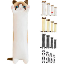 Kuscheltier Katze 70cm Plüschkissen Weiß