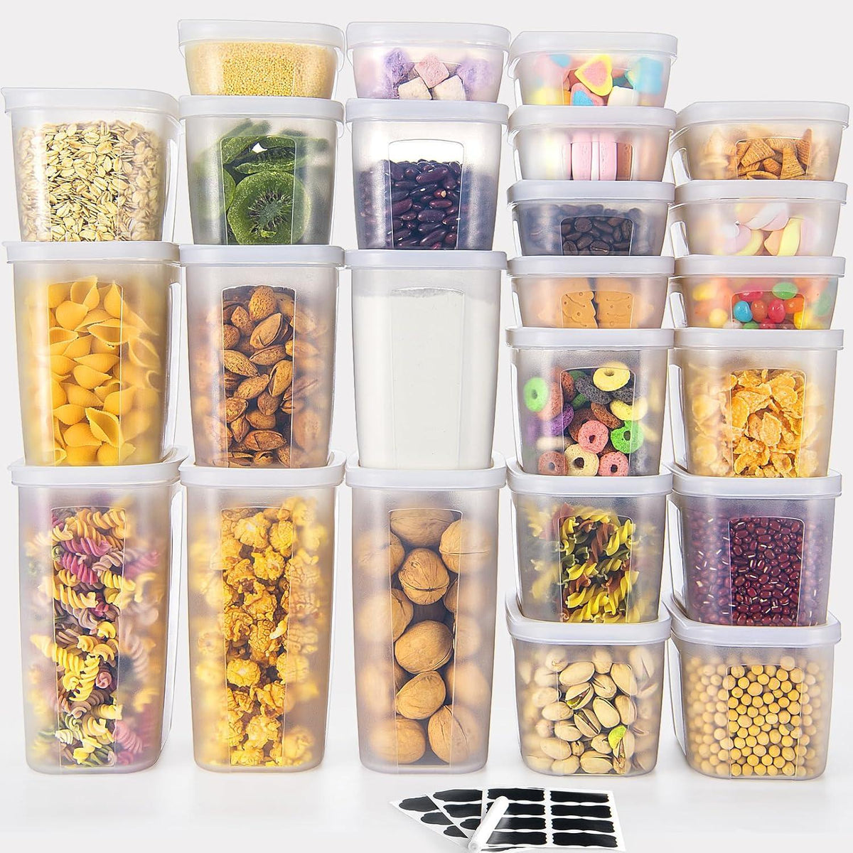 Vorratsdosen Set 24-teilig BPA-frei Luftdicht Küche Aufbewahrungsbox