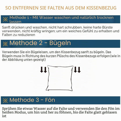 2x Cord Kissenbezug 50x50cm Rosa - Dekokissen für Sofa