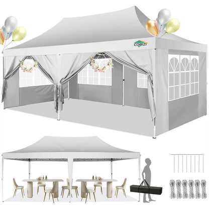 Faltpavillon 3x6m mit Seitenteilen – Wasserdicht & Stabil