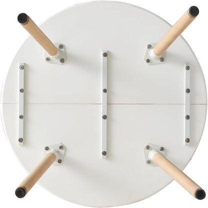 Moderner runder Esstisch weiß 80x80cm – Küchentisch für 2-4 Personen