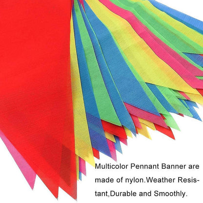 240m Wimpelkette – 450 buntes Flaggenbanner für Party & Deko