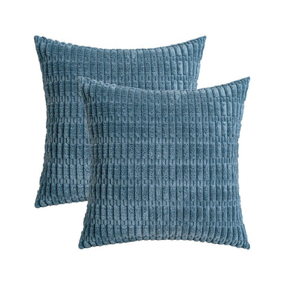 Blau gestreifte Kissenbezüge 50x50 cm - 2er Set