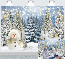Weihnachten Fotografie Hintergrund Tannenbaum Schneemann Winter Elch