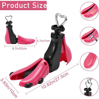 Schuhspanner verstellbar für Damen & Herren, Rot Rosa (37-43)