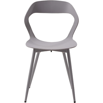 Moderner Esszimmerstuhl 6er-Set Grau – Skandinavischer Designstuhl