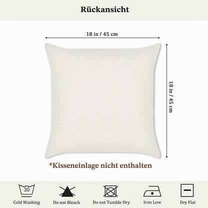 Herbst Kissenbezüge 4er Set Ahornblätter 45x45 cm