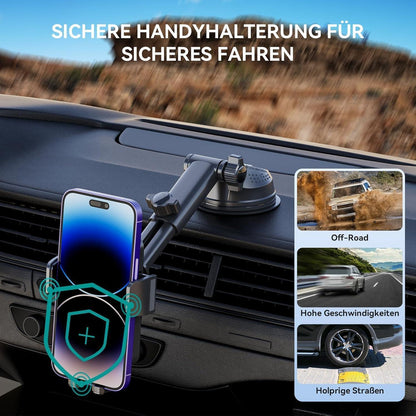 Handyhalterung Auto mit Super Saugnapf & 360° Drehung