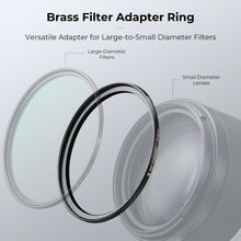 K&F Concept Step Up Ring 77mm-82mm CNC-gefrästes Messing