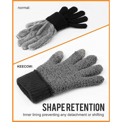 Warme Winterhandschuhe Herren mit Touchscreen Funktion