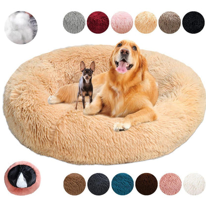 Rundes Hundebett Flauschig Donut – Bequemes Hundesofa 4XL