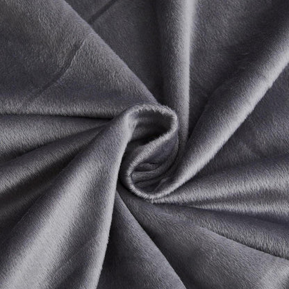 Kuschelbettwäsche Grau 220x240cm - Flauschig & Warm
