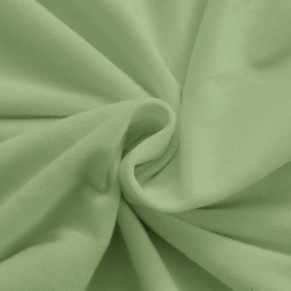Flanell Bettwäsche Set 220x240cm Grün Salbeigrün Grau