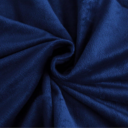 Flauschige Bettwäsche-Set 220x240cm Blau Marine Winterkuscheln