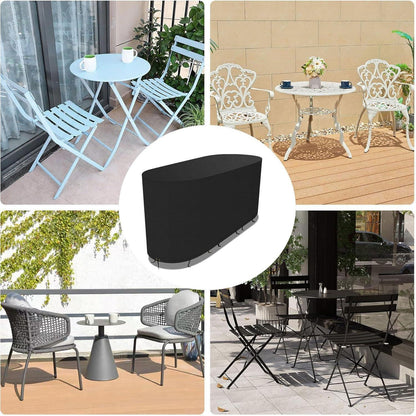 Gartenmöbel Abdeckung Wasserdicht 124x63x80cm – Schutzhülle Bistro Set