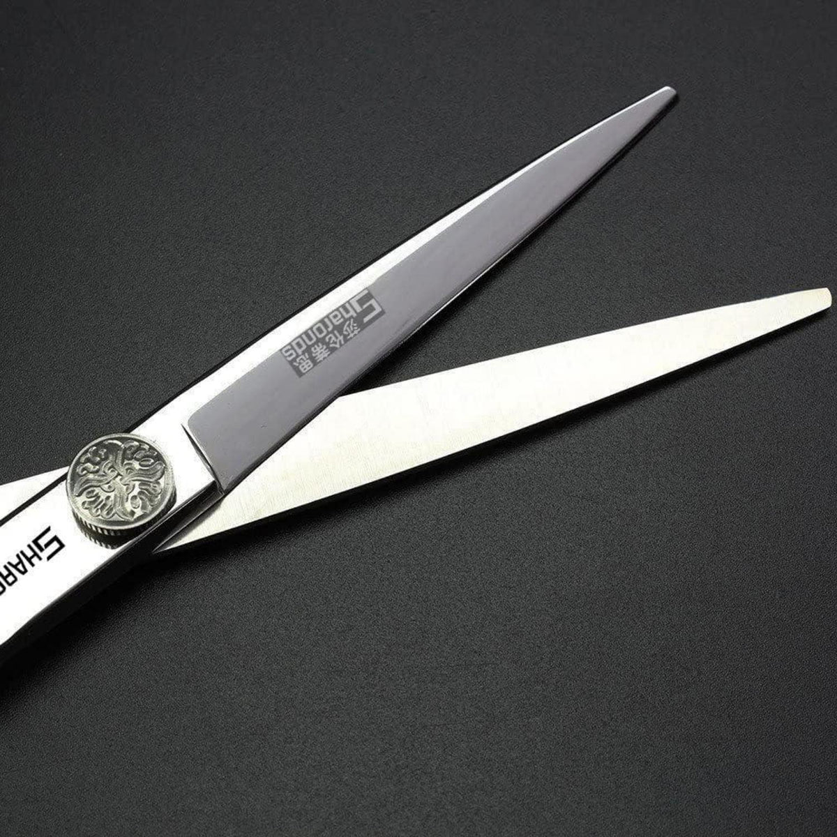 7-Zoll Friseurschere Set Rosenmuster – Japanisches Edelstahl
