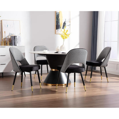 Samt Esszimmerstühle 4er Set – Modern & Komfortabel