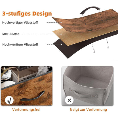 Kommode mit 8 Stoffschubladen – Schlafzimmer Organizer