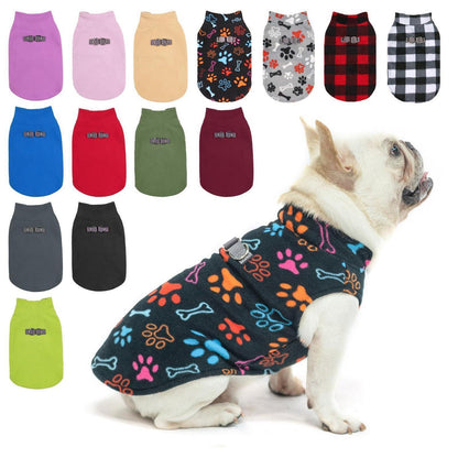 Hundepullover Fleece Weste – Warm & Bequem für Kleine & Mittelgroße Hunde
