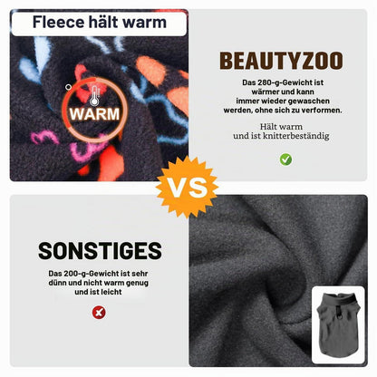 Hundepullover Fleece Weste – Warm & Bequem für Kleine & Mittelgroße Hunde