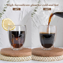 Espressotassen Set 4er 80ml Doppelwandige Thermogläser