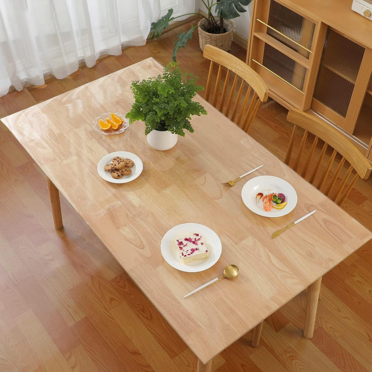 Transparente Tischfolie 2mm | 100x240cm | Schutz für Tischplatten