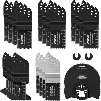 Multitool Sägeblätter Set 26 tlg Kohlenstoffstahl Edelstahl