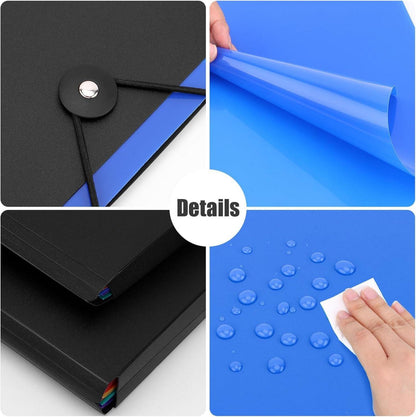 A4 Dokumentenmappe Organizer Dokumententasche Abheftbar Folientasche 6er Pack