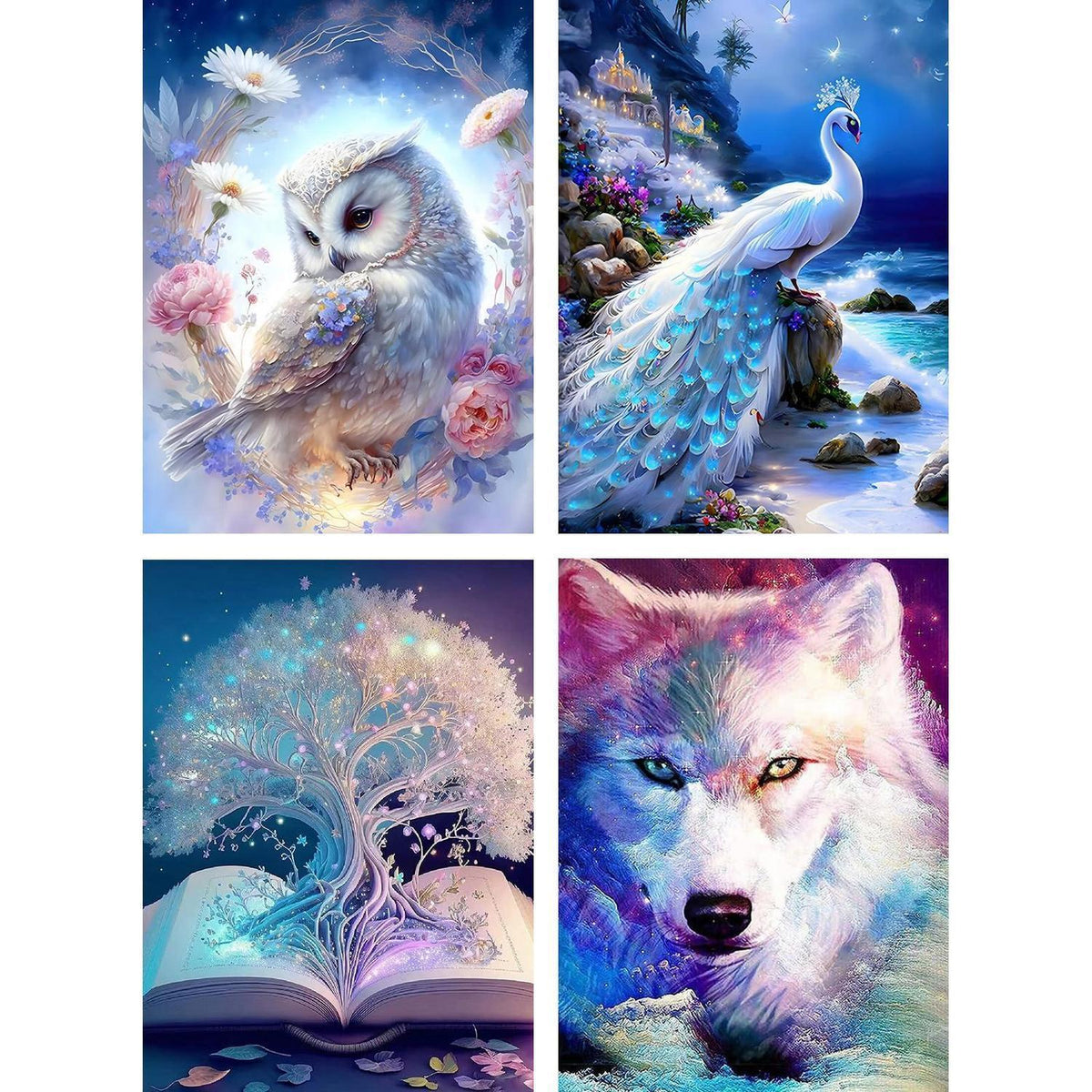 5D Diamant Painting Tiere Set für Erwachsene & Kinder