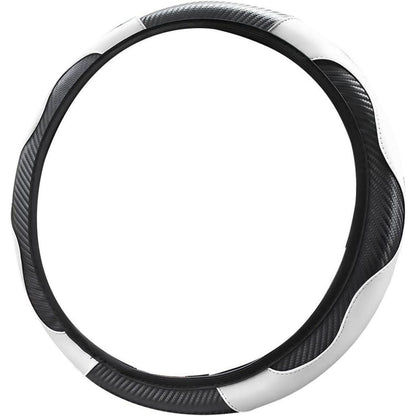 Lenkradbezug Weiß 37-38 cm in Lederoptik