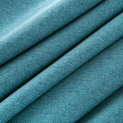 Runde Baumwollleinen Tischdecke 240 cm – Pfauenblau