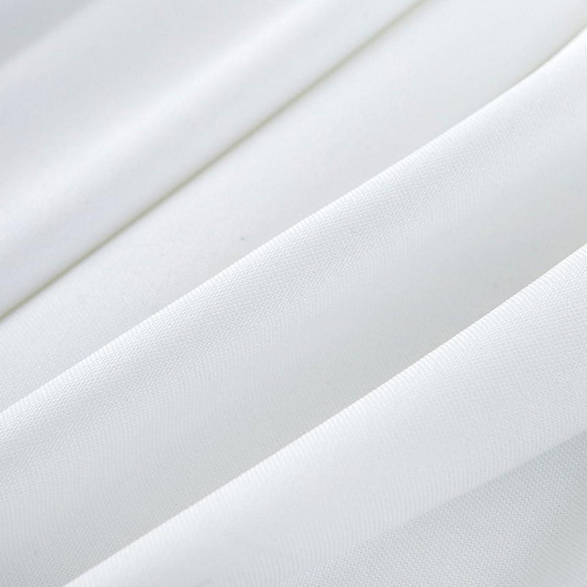 Runde Baumwollleinen Tischdecke 260 cm – Weiß