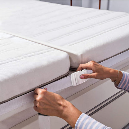 Matratzenhalter – Verbindet zwei Betten zu einem Kingsize Bett