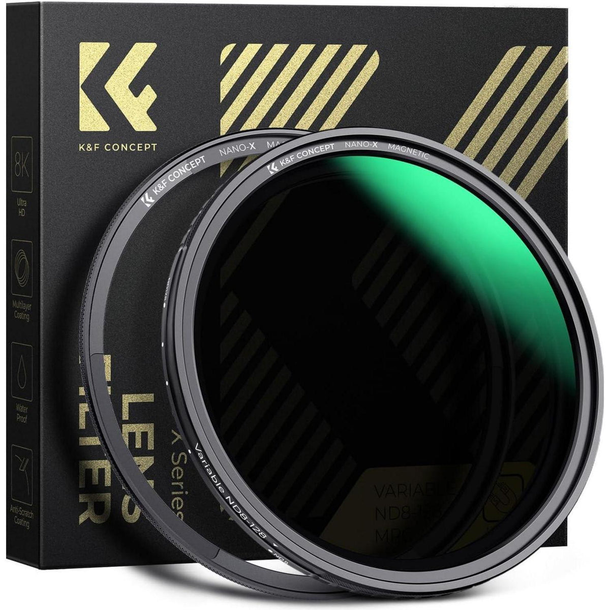 Magnetischer Variabler Graufilter ND8-128 (3-7 Stop) 82mm