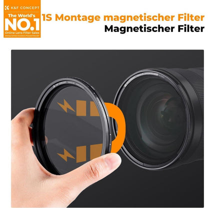 Magnetischer Variabler Graufilter ND8-128 (3-7 Stop) 82mm