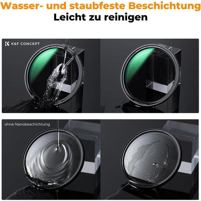 Magnetischer Variabler Graufilter ND8-128 (3-7 Stop) 82mm