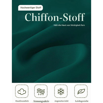 Chiffon Schal Stola Damen Festlich Elegant Smaragdgrün