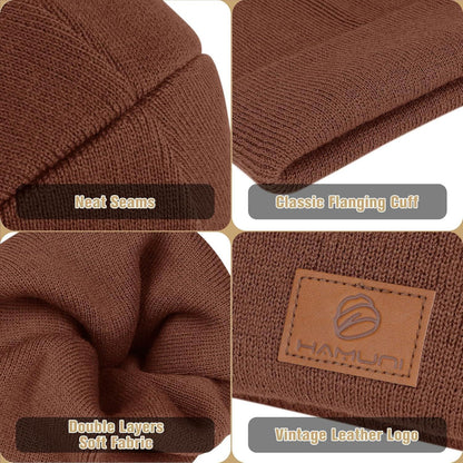 Strickmütze Damen Herren – Beanie Wintermütze Acryl, Einheitsgröße