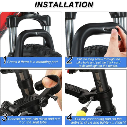 Verstellbares Fahrrad Schutzblech Set 20-26 Zoll