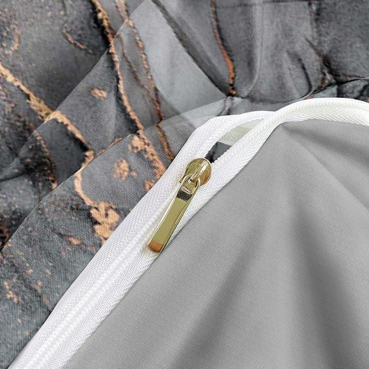 Marmor Grau Gold Bettwäsche-Set 135x200 cm, 4-teilig