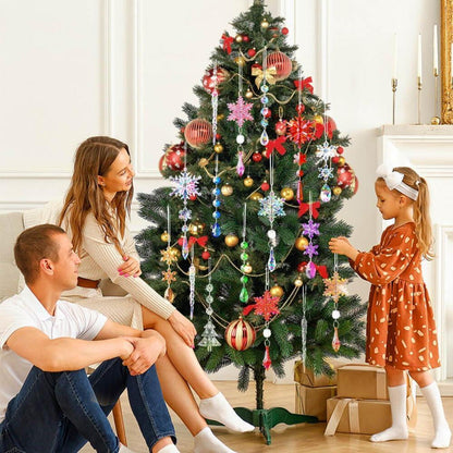 Weihnachtsbaumschmuck Kristall Anhänger 26 Stück Gold