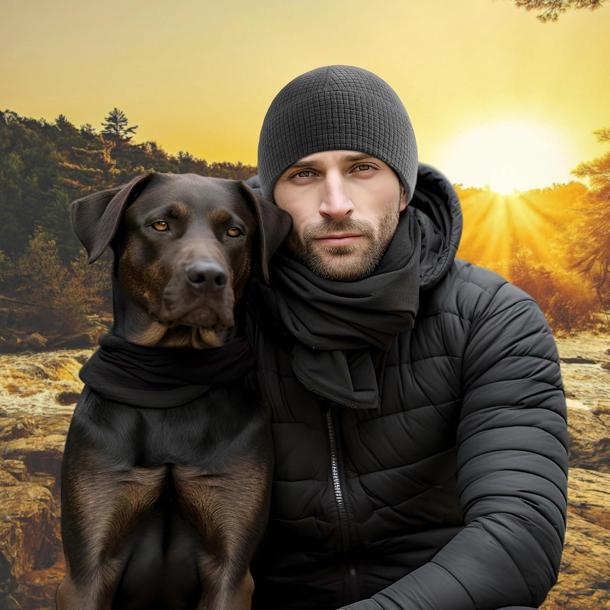 Herren & Damen Laufmütze 2er Set – Warm & Atmungsaktiv