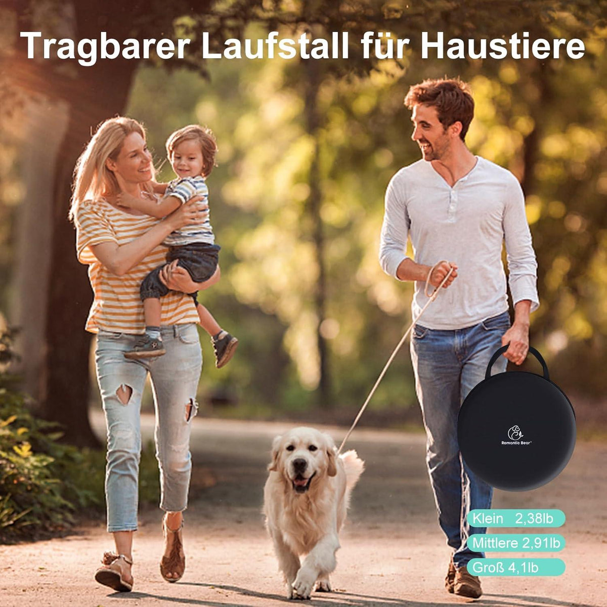 Welpenauslauf Hundebox Faltbar Wasserdicht Tierlaufstall Tragbar für