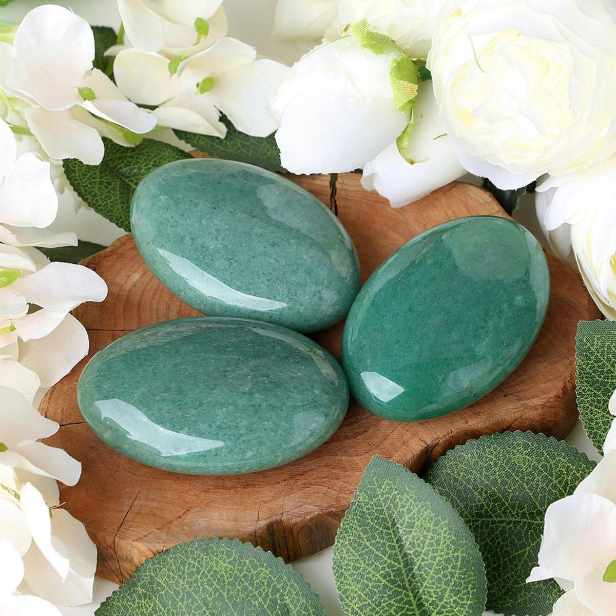 Grüner Aventurin Kristall Stein – Sorgenstein für Meditation & Entspannung